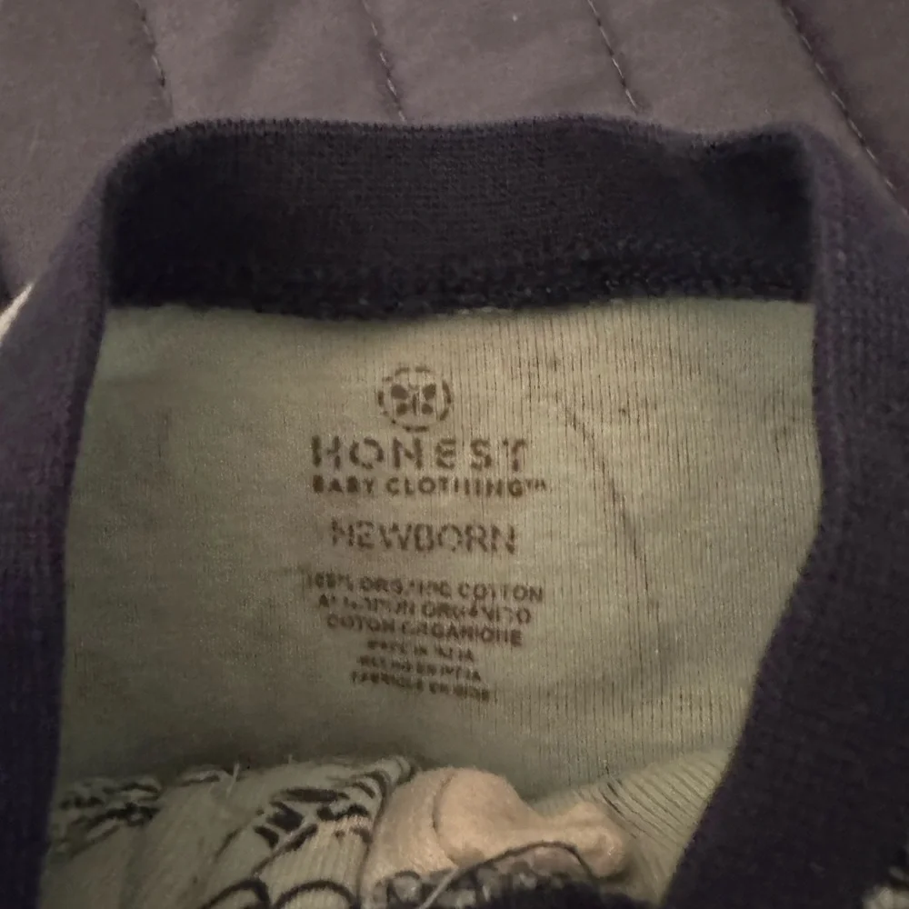 HONEST Newborn Pajamas set